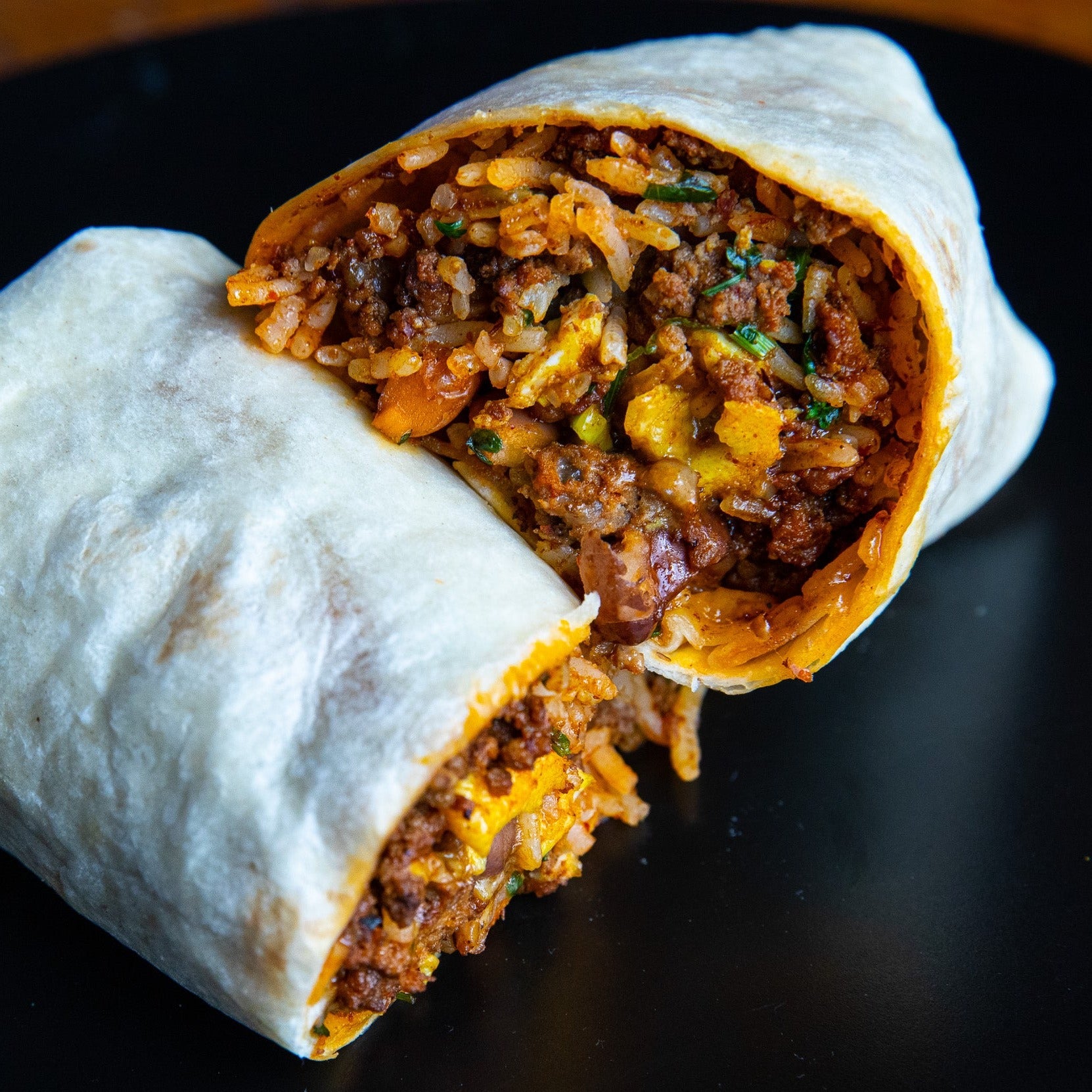 Pork Chorizo Breakfast Burrito