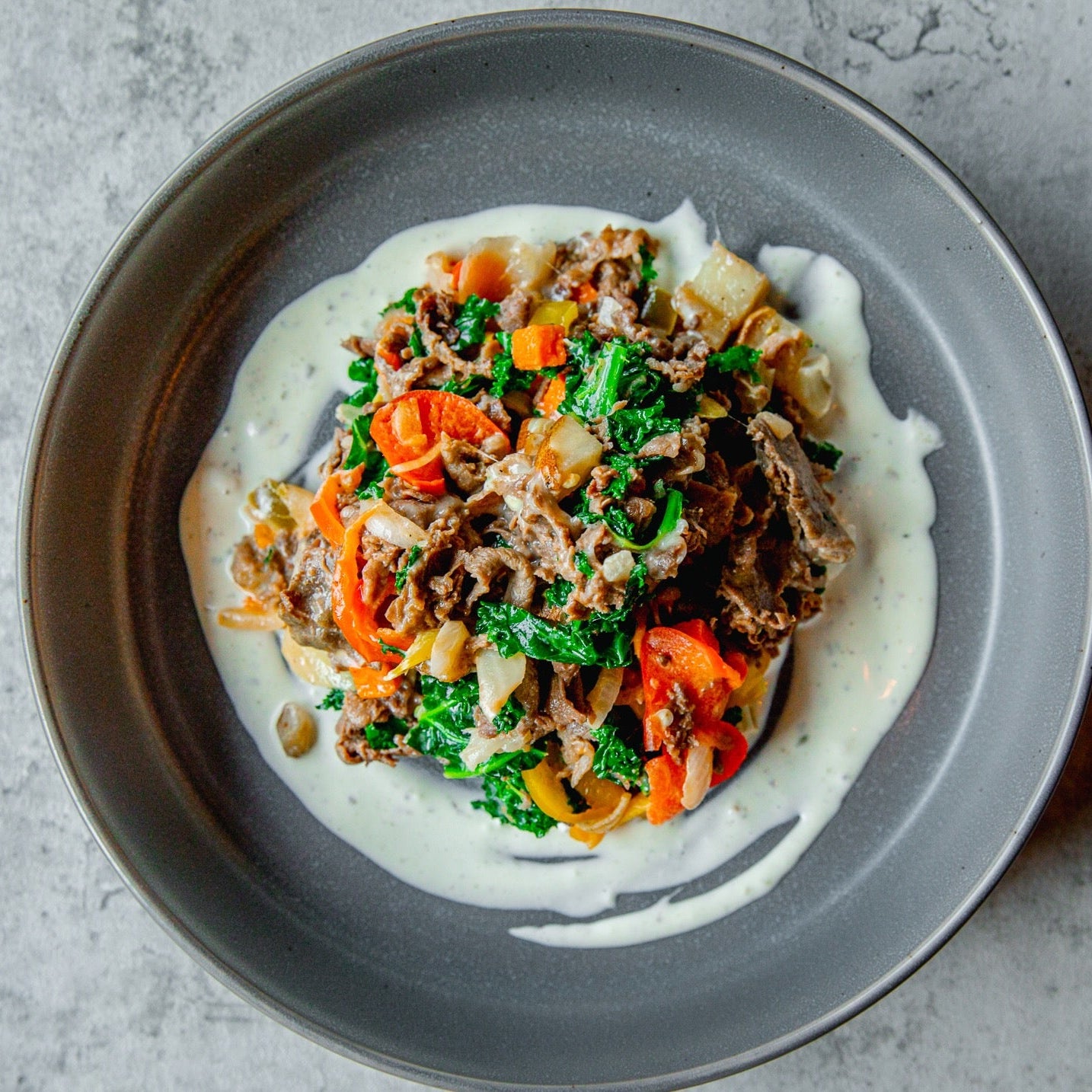 Keto Philly Cheesesteak Bowl