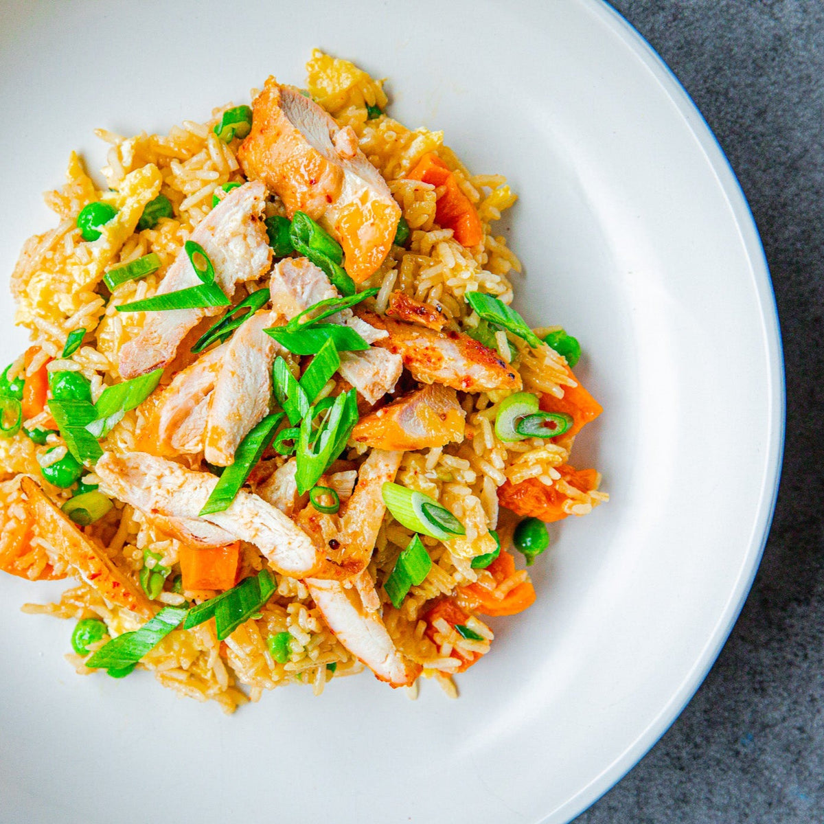 Ginger Peanut Chicken Fried Rice