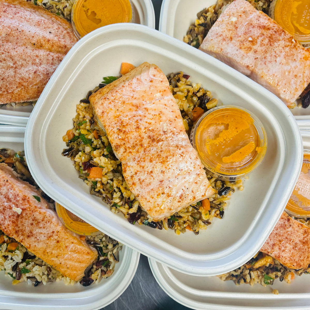 Salmon & Fall Wild Rice Salad