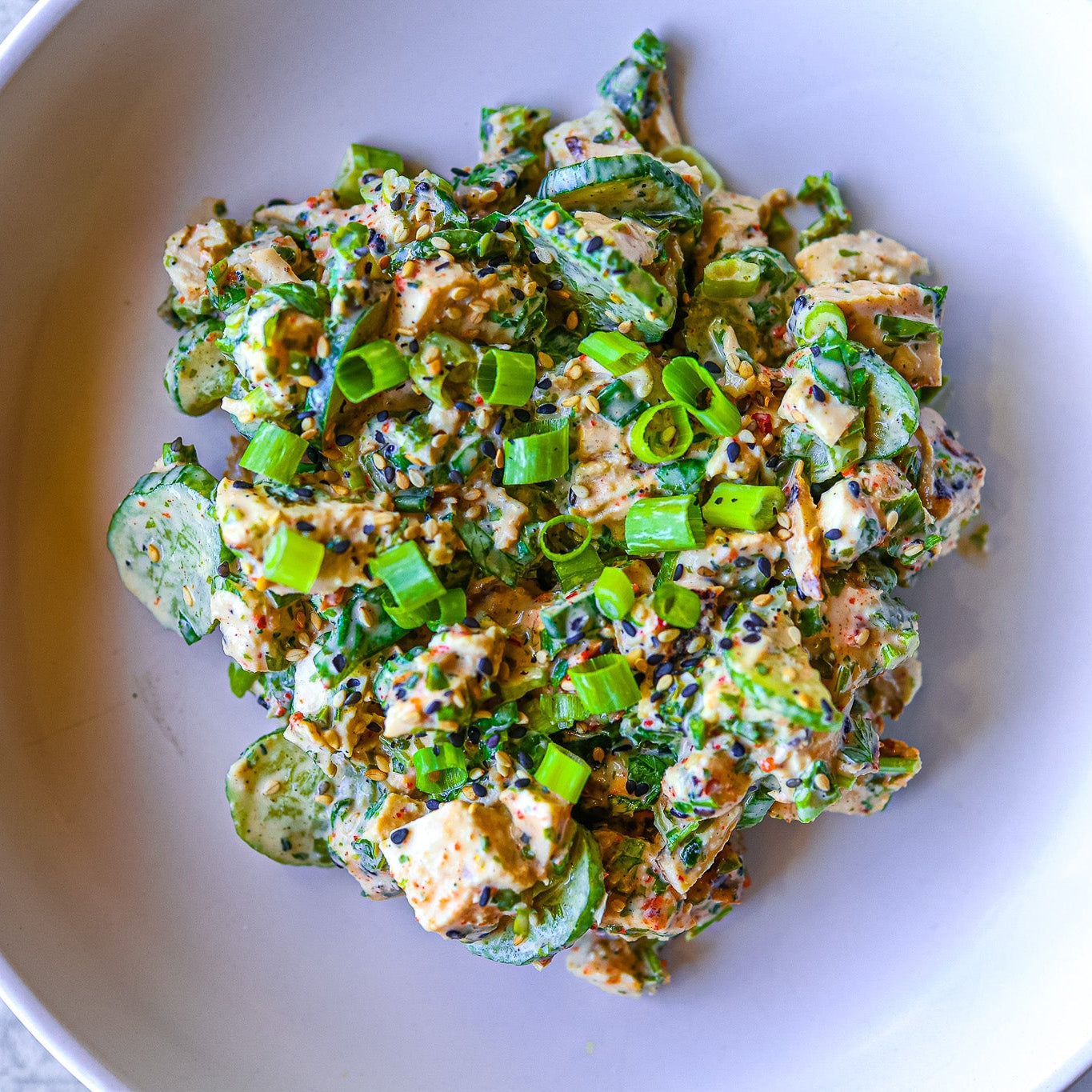 Ginger Scallion Chicken Salad