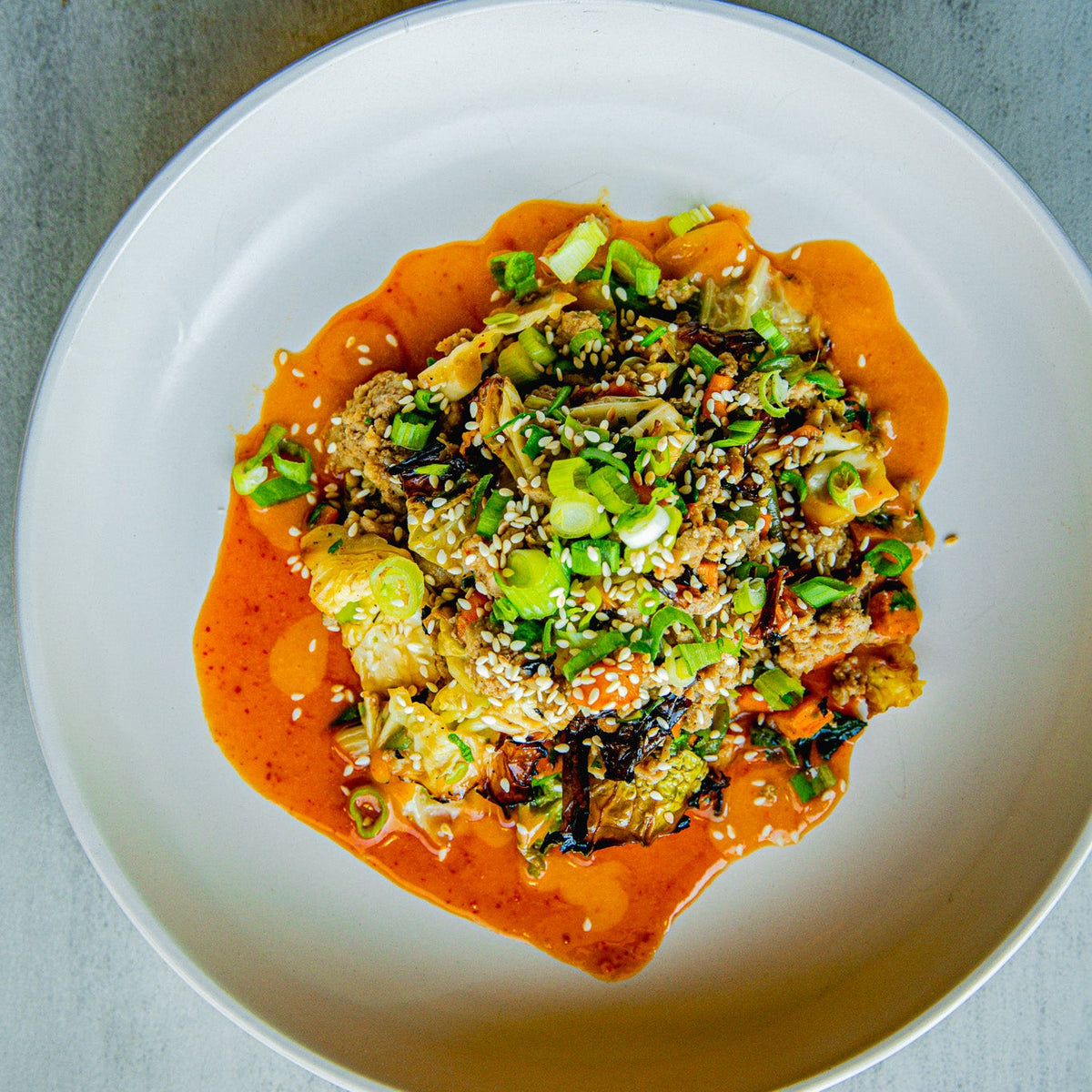 Mini Thai Basil Pork & Cabbage