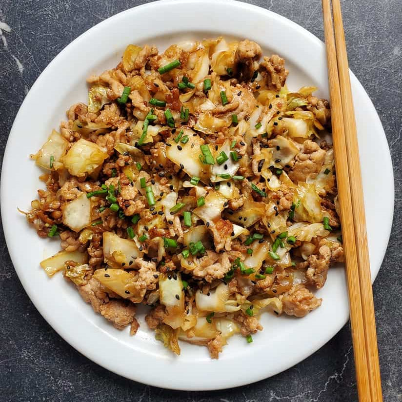 Mini Thai Basil Pork & Cabbage