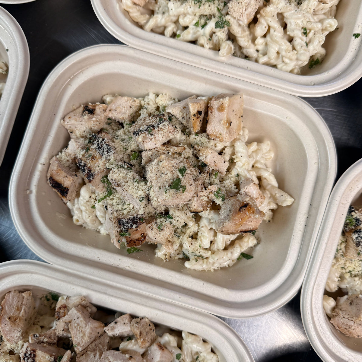 Mini Chicken Alfredo Pasta