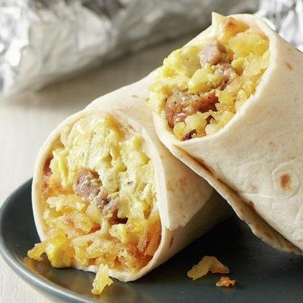Egg & Potato Breakfast Burrito