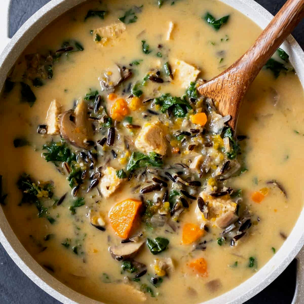 WIld Rice Mushroom Soup